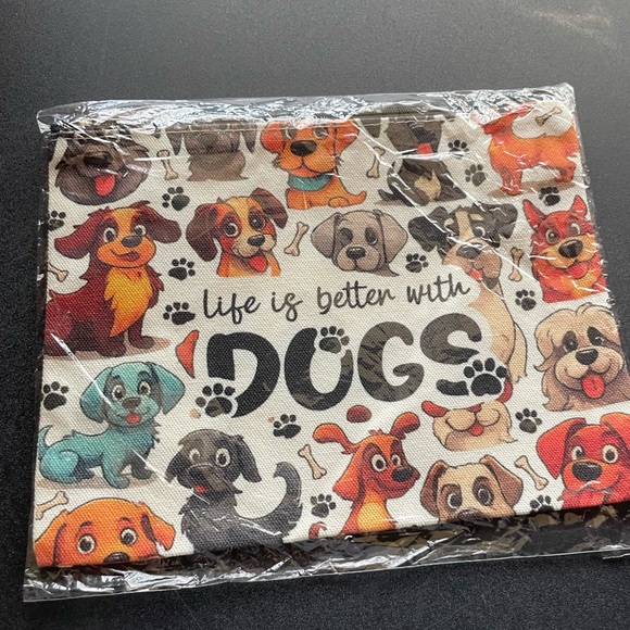 Dog-Themed Multi-Color Makeup Bag Pouch - Picture 10 of 10